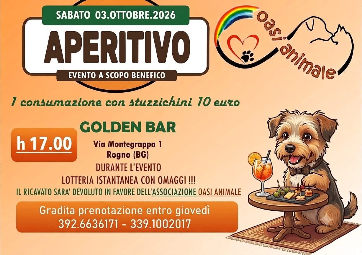 Foto per l'evento Aperitivo - 03 Ottobre 2026