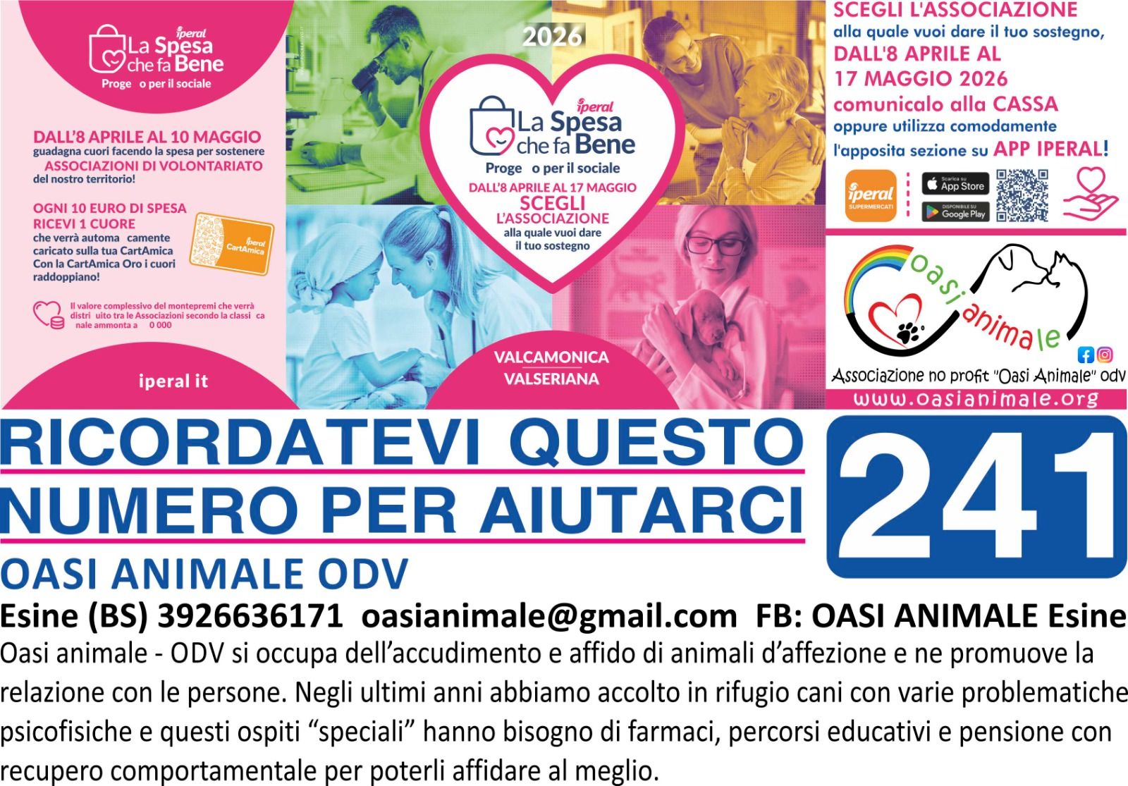 Foto per l'evento Concorso Iperal - La spesa che fa bene - Progetto per il sociale